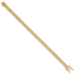10k 7mm Hand-polished Traditional Link Bracelet