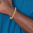 10k 6.8mm Hand-polished Flat Beveled Curb Link Bracelet