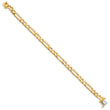 10k 6mm Hand-polished Fancy Link Bracelet