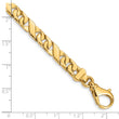 10k 6.7mm Hand-polished Fancy Link Bracelet