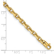 10k 4.2mm Hand-Polished Fancy Link Chain