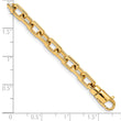 10k 5mm Hand-polished Fancy Link Bracelet