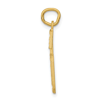 10ky Casted Large Diamond Cut Number 6 Charm