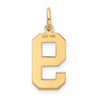 10k Medium Satin Number 9 Charm