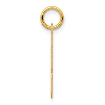 10k Small Satin Number 23 Charm