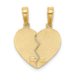 10K I LOVE YOU 2 Piece Break-A-Part Charm
