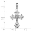 10k White Gold Filigree Cross Charm