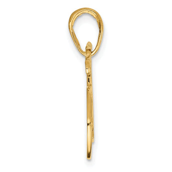 10K 3D Polished Bicycle Charm