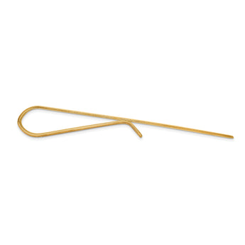 10k Men's Polished Tie Bar