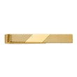 10k Men's Grooved Engravable Tie Bar - Birthstone Company