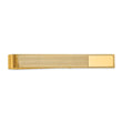10k Men's Grooved Engravable Tie Bar - Birthstone Company