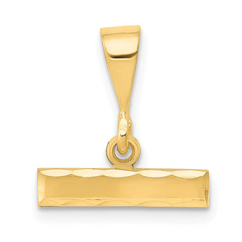 10ky Casted Medium Diamond-cut Top Charm