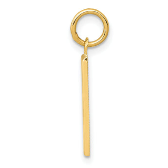 10ky Casted Medium Polished Number 1 Charm