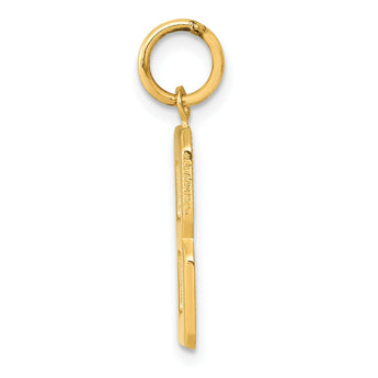 10ky Casted Medium Polished Number 8 Charm