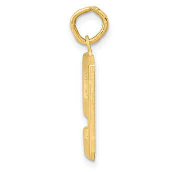 10ky Casted Medium Polished Number 9 Charm