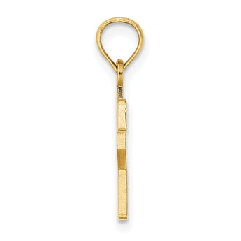 10K Number 2 Block Charm