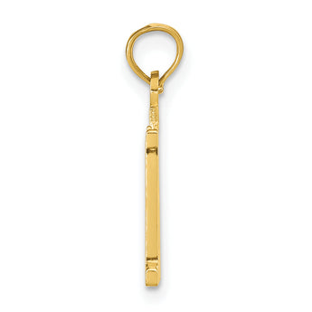 10K Number 11 Pendant