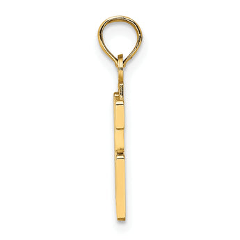 10K Number 16 Pendant