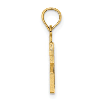 10K Number 21 Pendant