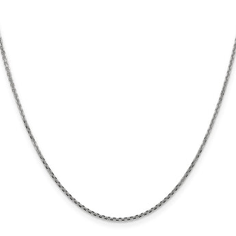 10k WG 1.45mm D/C Cable Chain - Birthstone Company