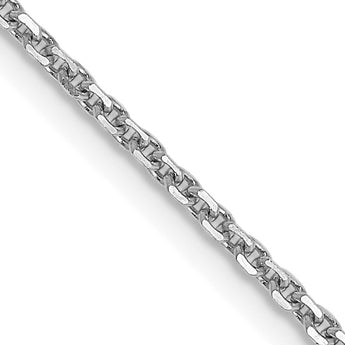 10k WG 1.45mm D/C Cable Chain - Birthstone Company