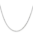 10k WG 1.4mm D/C Round Open Link Cable Chain - Birthstone Company