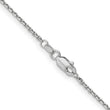 10k WG 1.4mm D/C Round Open Link Cable Chain - Birthstone Company
