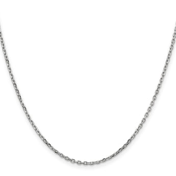 10k WG 1.8mm D/C Round Open Link Cable Chain - Birthstone Company