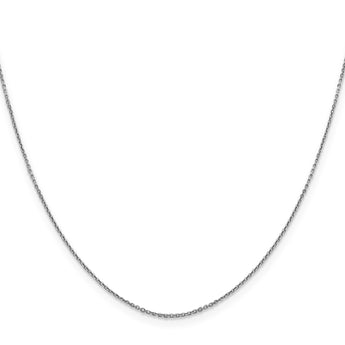 10k WG .9mm D/C Round Open Link Cable Chain - Birthstone Company