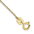 10k .8mm D/C Cable with Spring Ring Clasp Chain Anklet