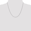 10k WG 1mm Round Open Link Cable Chain - Birthstone Company