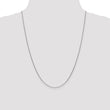 10k WG 1mm Round Open Link Cable Chain - Birthstone Company