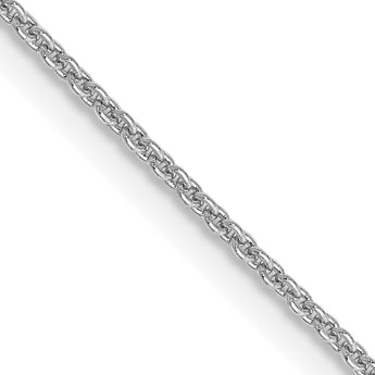10k WG .9mm Cable Chain - Birthstone Company