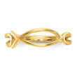 10k Polished Ichthus Fish Ring