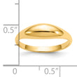 10k Childs Polished Dome Ring