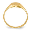 10k Childs Closed Back Signet Ring