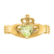 10k August Birthstone Claddagh Ring