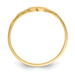 10K Polished Square Baby Signet Ring