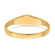 10K Polished Square Baby Signet Ring, Size 1.75 - Birthstone Company