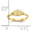 10K Butterfly Baby Ring