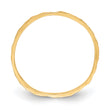 10K Diamond-cut Zig-Zag Design Band Childs Ring