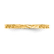 10K Diamond-cut Zig-Zag Design Band Childs Ring