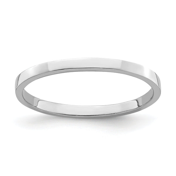 10K White Gold Polished Childs Ring