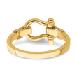 10K Shackle With Rope Edge Ring (Size 7)