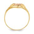 10k Two-Tone Amor 15 Heart Ring