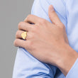10k 14.0x10.0mm Closed Back Signet Ring, Size 6.75 - Birthstone Company
