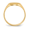 10k 14.0x10.0mm Closed Back Signet Ring, Size 6.75 - Birthstone Company
