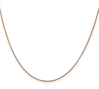 10k Rose Gold .70mm Box Chain