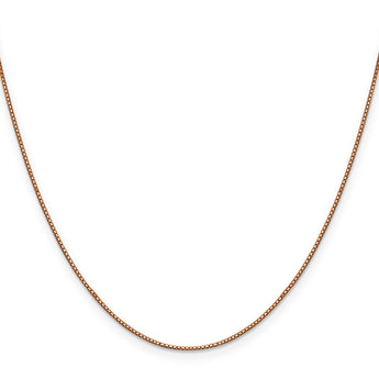 10k Rose Gold .9mm Box Chain