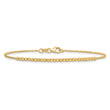 10K Diamond-cut Beaded 7.5in Bracelet